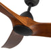Baylor 60"Ceiling Fan Matte Black/Dark Walnut-Fans-Kuzco Lighting-Lighting Design Store
