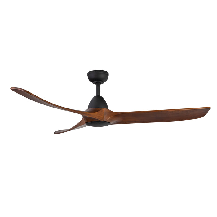 Baylor 60"Ceiling Fan Matte Black/Dark Walnut-Fans-Kuzco Lighting-Lighting Design Store