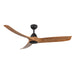 Baylor 60"Ceiling Fan Matte Black/Natural Wood-Fans-Kuzco Lighting-Lighting Design Store