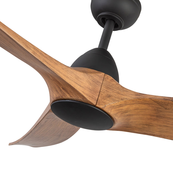 Baylor 60"Ceiling Fan Matte Black/Natural Wood-Fans-Kuzco Lighting-Lighting Design Store