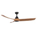 Baylor 60"Ceiling Fan Matte Black/Natural Wood-Fans-Kuzco Lighting-Lighting Design Store