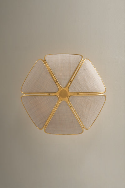 Bayville Three Light Semi Flush Mount Vintage Gold Leaf-Semi-Flush Mts.-Hudson Valley-Lighting Design Store