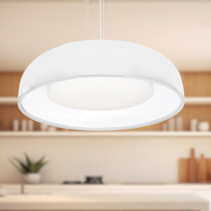 Beacon LED Pendant White-Pendants-Kuzco Lighting-Lighting Design Store