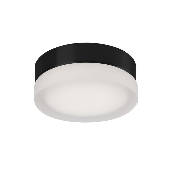 Bedford LED Flush Mount Black/Frosted-Flush Mounts-Kuzco Lighting-Lighting Design Store