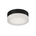Bedford LED Flush Mount Black/Frosted-Flush Mounts-Kuzco Lighting-Lighting Design Store