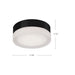 Bedford LED Flush Mount Black/Frosted-Flush Mounts-Kuzco Lighting-Lighting Design Store