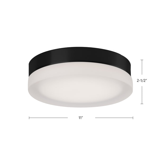 Bedford LED Flush Mount Brushed Nickel-Flush Mounts-Kuzco Lighting-Lighting Design Store