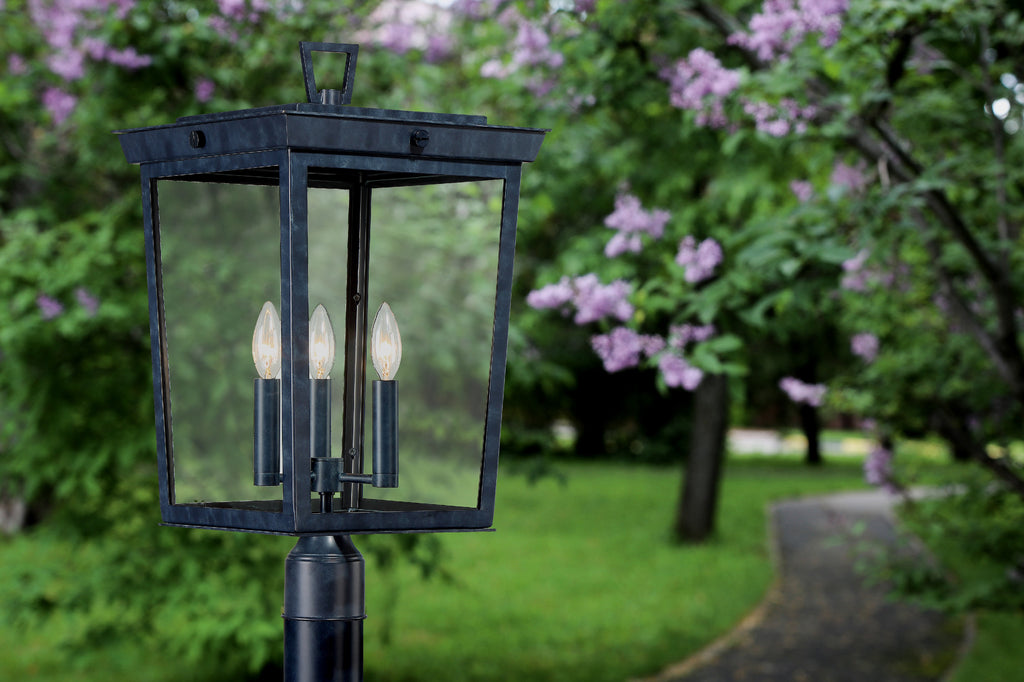 Belmont Outdoor Lantern Post-Exterior-Crystorama-Lighting Design Store