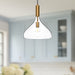 Belleview One Light Pendant Aged Gold/Clear Glass-Pendants-Alora-Lighting Design Store