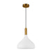 Belleview One Light Pendant Aged Gold/Opal Glass-Pendants-Alora-Lighting Design Store