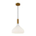 Belleview One Light Pendant Aged Gold/Opal Glass-Pendants-Alora-Lighting Design Store