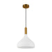 Belleview One Light Pendant Aged Gold/Opal Glass-Pendants-Alora-Lighting Design Store
