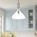 Belleview One Light Pendant Brushed Nickel/Clear Glass-Pendants-Alora-Lighting Design Store