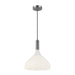 Belleview One Light Pendant Brushed Nickel/Opal Glass-Pendants-Alora-Lighting Design Store