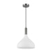 Belleview One Light Pendant Brushed Nickel/Opal Glass-Pendants-Alora-Lighting Design Store