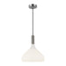 Belleview One Light Pendant Brushed Nickel/Opal Glass-Pendants-Alora-Lighting Design Store