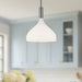 Belleview One Light Pendant Brushed Nickel/Opal Glass-Pendants-Alora-Lighting Design Store