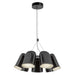 Bell LED Chandelier Glossy Black-Mini Chandeliers-Kuzco Lighting-Lighting Design Store