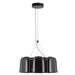 Bell LED Chandelier Glossy Black-Mini Chandeliers-Kuzco Lighting-Lighting Design Store