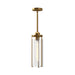 Belmont One Light Pendant Aged Gold/Clear Water Glass-Mini Pendants-Alora-Lighting Design Store