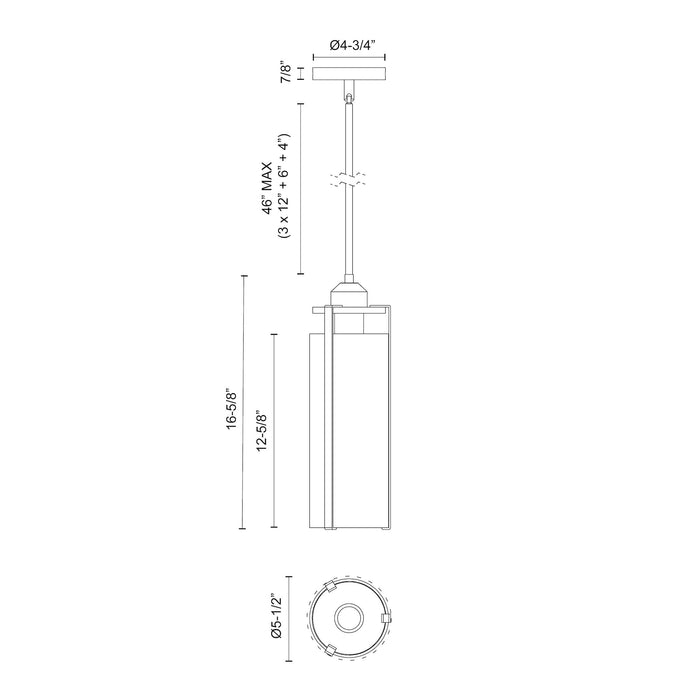 Belmont One Light Pendant Aged Gold/Clear Water Glass-Mini Pendants-Alora-Lighting Design Store
