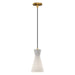 Betty One Light Pendant Aged Gold/Opal Glass-Mini Pendants-Alora-Lighting Design Store