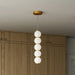 Bijou LED Pendant Aged Gold/Opal Matte Glass-Mini Pendants-Alora-Lighting Design Store