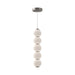 Bijou LED Pendant Brushed Nickel/Opal Matte Glass-Mini Pendants-Alora-Lighting Design Store