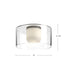 Birch LED Flush Mount Brushed Gold/Clear-Flush Mounts-Kuzco Lighting-Lighting Design Store