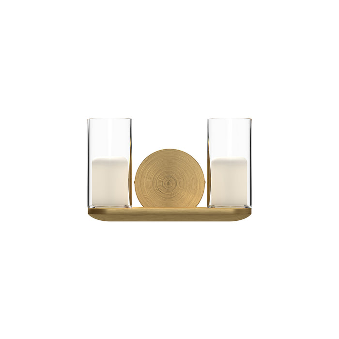 Birch LED Vanity Brushed Gold/Clear-Bathroom Fixtures-Kuzco Lighting-Lighting Design Store