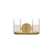 Birch LED Vanity Brushed Gold/Clear-Bathroom Fixtures-Kuzco Lighting-Lighting Design Store