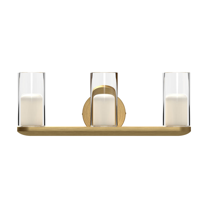 Birch LED Vanity Brushed Gold/Clear-Bathroom Fixtures-Kuzco Lighting-Lighting Design Store