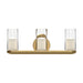 Birch LED Vanity Brushed Gold/Clear-Bathroom Fixtures-Kuzco Lighting-Lighting Design Store