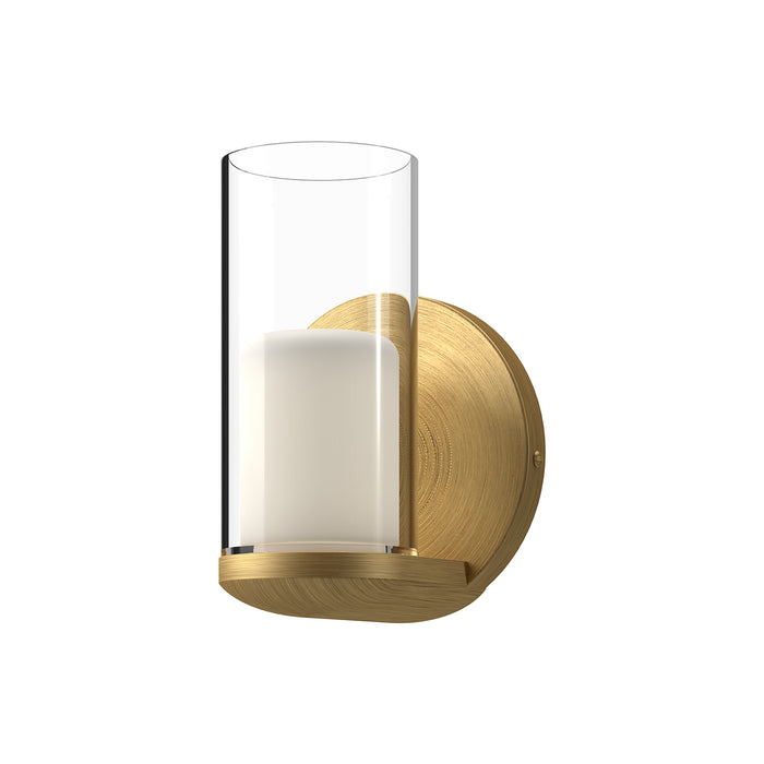 Birch LED Wall Sconce Brushed Gold/Clear-Sconces-Kuzco Lighting-Lighting Design Store