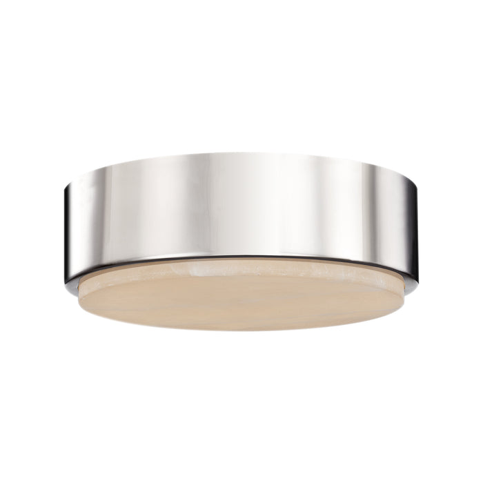 Blanco LED Flush Mount Polished Nickel/Alabaster-Flush Mounts-Alora-Lighting Design Store