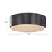Blanco LED Flush Mount Urban Bronze/Alabaster-Flush Mounts-Alora-Lighting Design Store