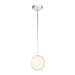Blanco LED Pendant Polished Nickel/Alabaster-Mini Pendants-Alora-Lighting Design Store