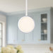 Blanco LED Pendant Polished Nickel/Alabaster-Mini Pendants-Alora-Lighting Design Store