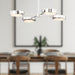 Blanco LED Pendant Polished Nickel/Alabaster-Mid. Chandeliers-Alora-Lighting Design Store