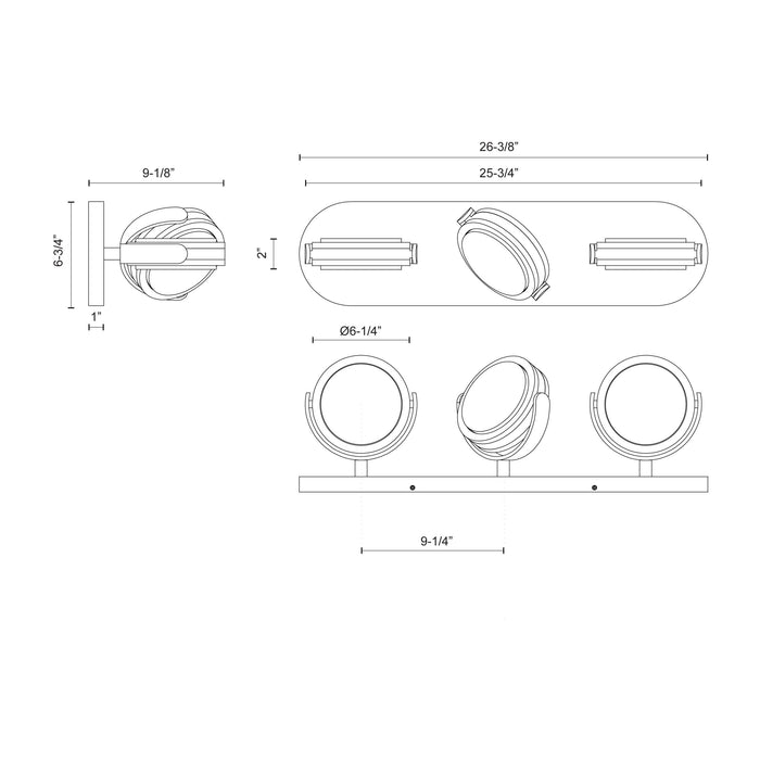 Blanco LED Vanity Polished Nickel/Alabaster-Bathroom Fixtures-Alora-Lighting Design Store