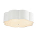 Blossom Three Light Flush Mount Antique White-Flush Mounts-Alora-Lighting Design Store