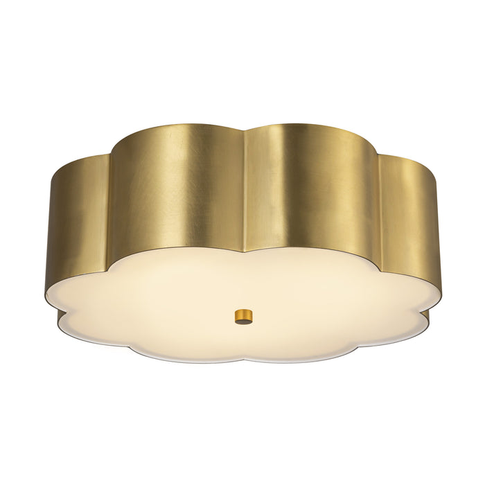 Blossom Three Light Flush Mount Brushed Gold-Flush Mounts-Alora-Lighting Design Store
