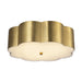 Blossom Three Light Flush Mount Brushed Gold-Flush Mounts-Alora-Lighting Design Store