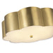 Blossom Three Light Flush Mount Brushed Gold-Flush Mounts-Alora-Lighting Design Store