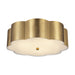 Blossom Three Light Flush Mount Brushed Gold-Flush Mounts-Alora-Lighting Design Store