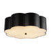 Blossom Three Light Flush Mount Matte Black-Flush Mounts-Alora-Lighting Design Store