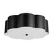 Blossom Three Light Flush Mount Matte Black-Flush Mounts-Alora-Lighting Design Store