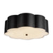 Blossom Three Light Flush Mount Matte Black-Flush Mounts-Alora-Lighting Design Store
