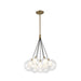 Bolla LED Chandelier Brushed Gold-Mini Chandeliers-Kuzco Lighting-Lighting Design Store