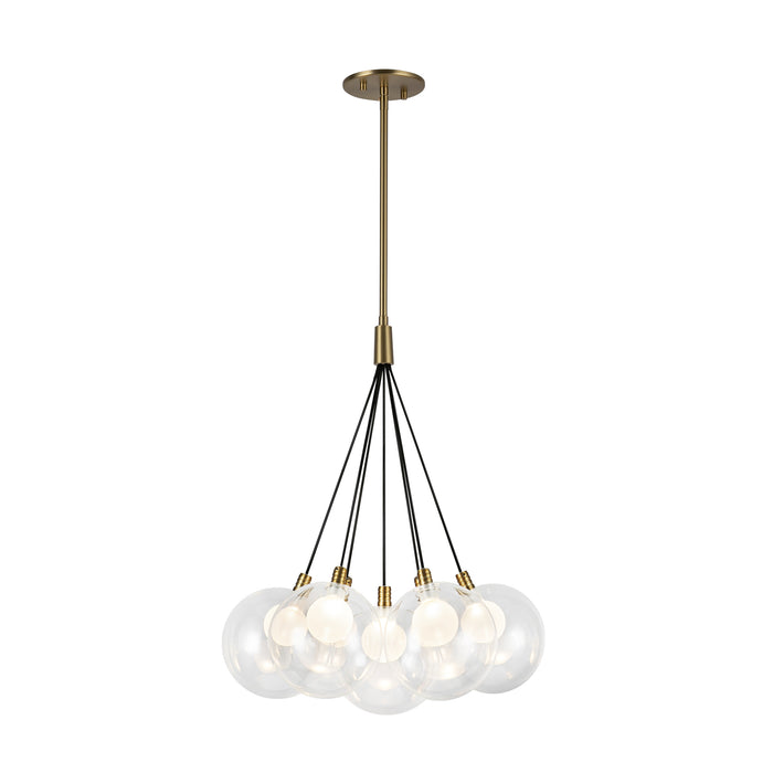 Bolla LED Chandelier Brushed Gold-Mini Chandeliers-Kuzco Lighting-Lighting Design Store
